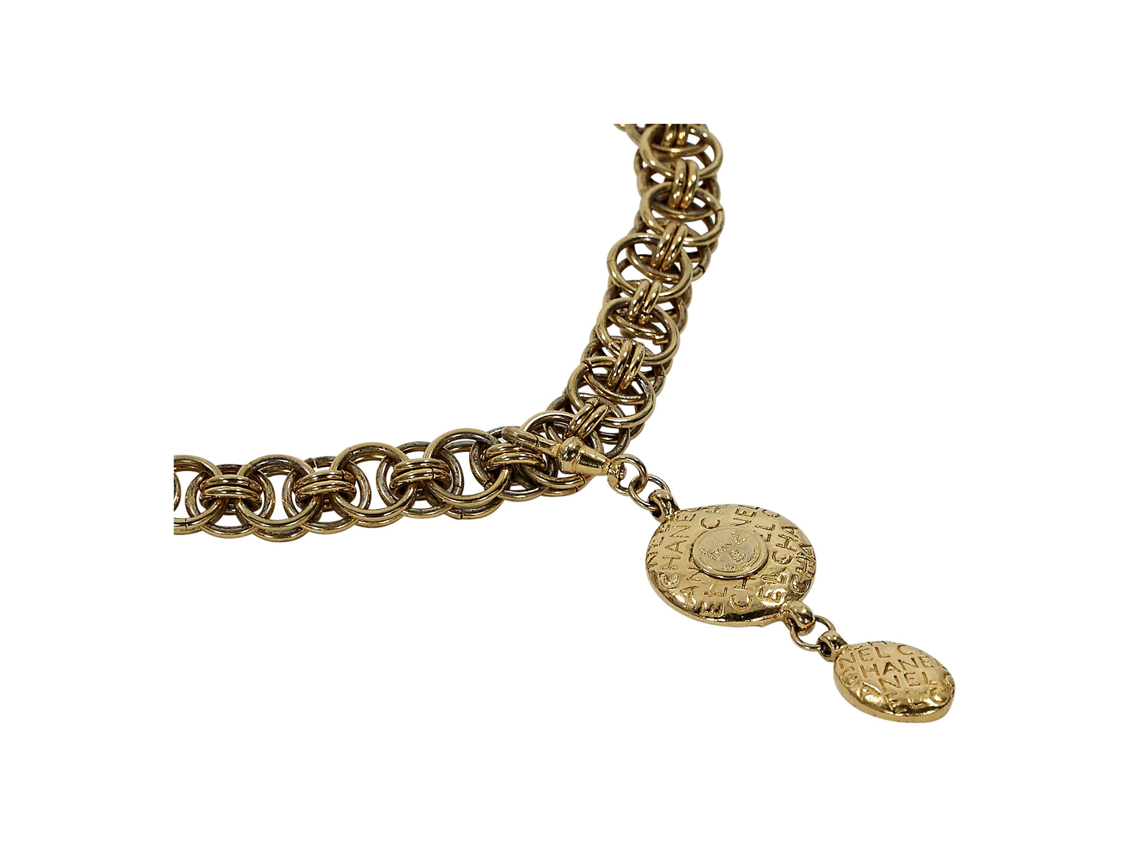 Women's Goldtone Vintage Chanel Pendant Necklace