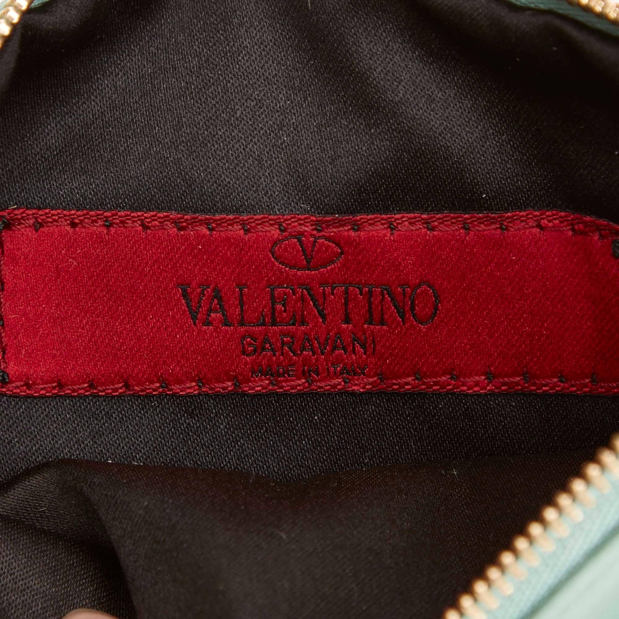 Mint Green Valentino Leather Wristlet 1