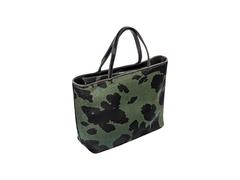 Green & Black Jimmy Choo Pony Hair Tote Bag