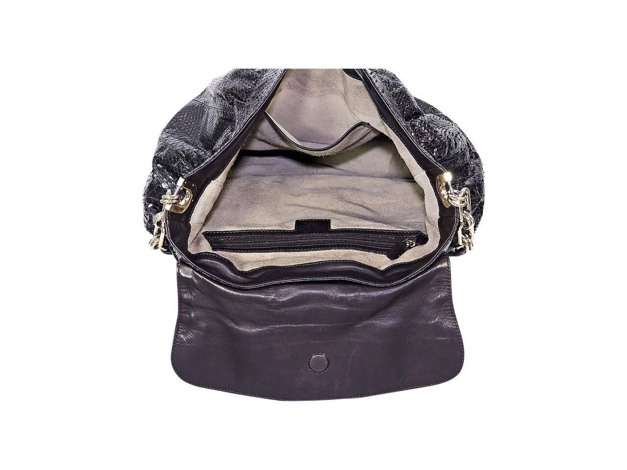 Brown Anya Hindmarch Python Vigo Shoulder Bag In Good Condition In New York, NY