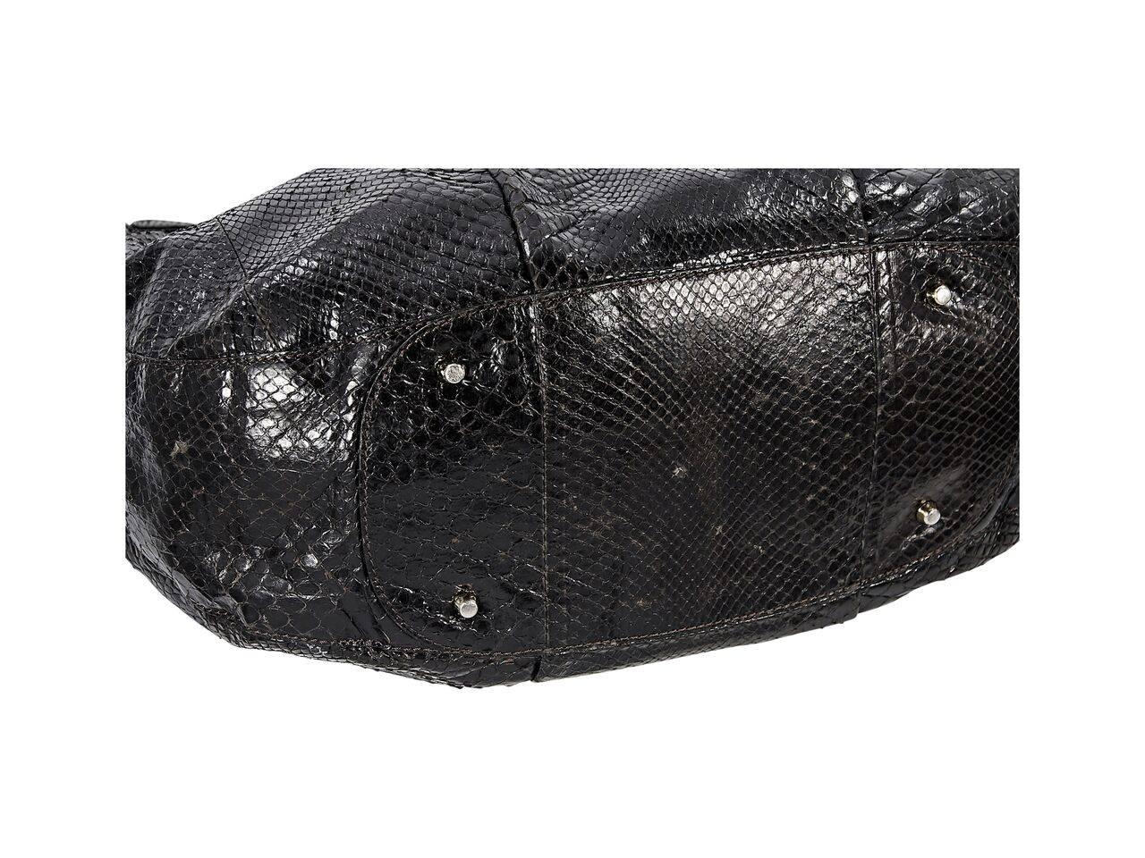 Brown Anya Hindmarch Python Vigo Shoulder Bag 1