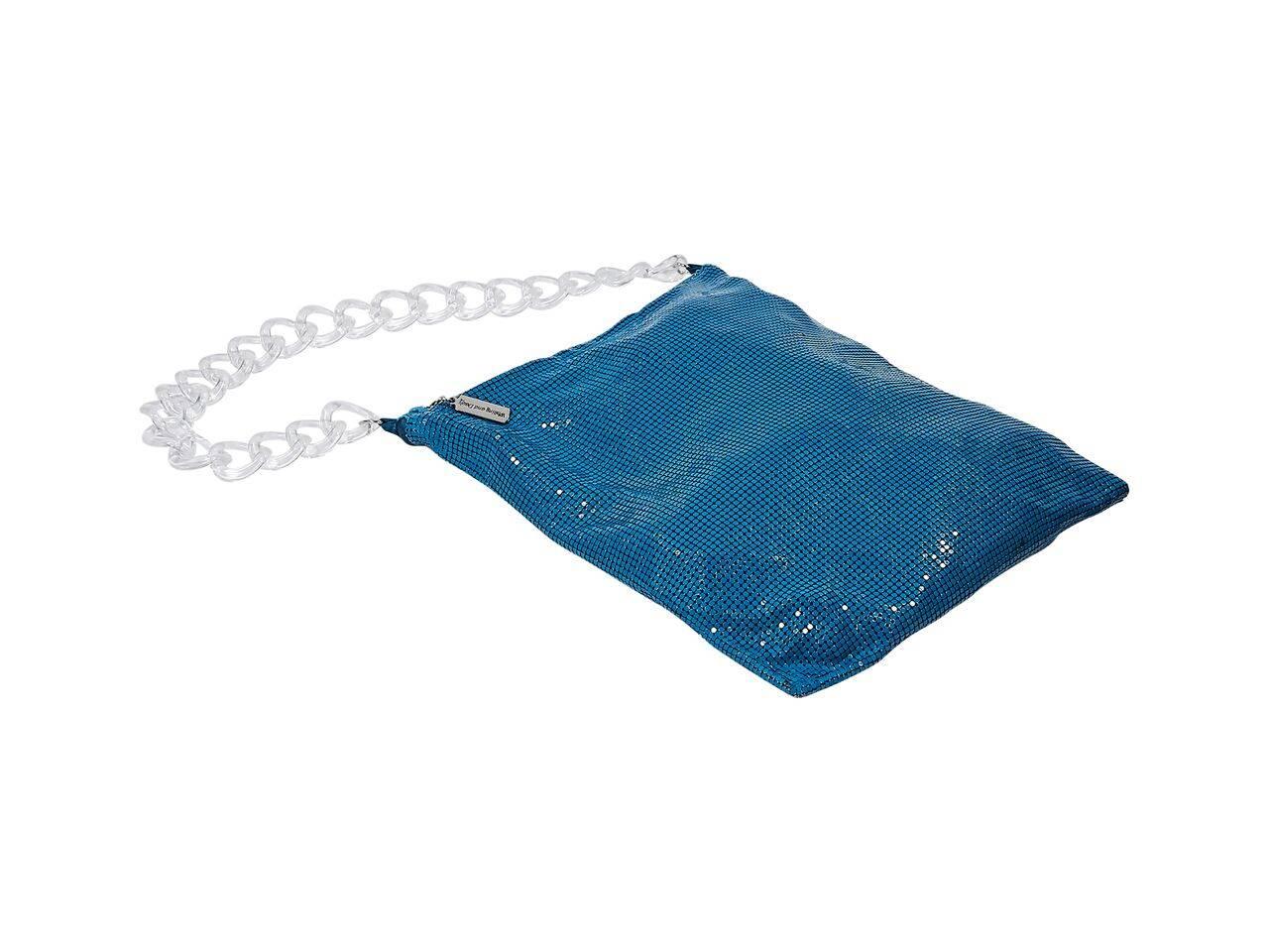 Blue Whiting & Davis Mesh Shoulder Bag In Good Condition In New York, NY