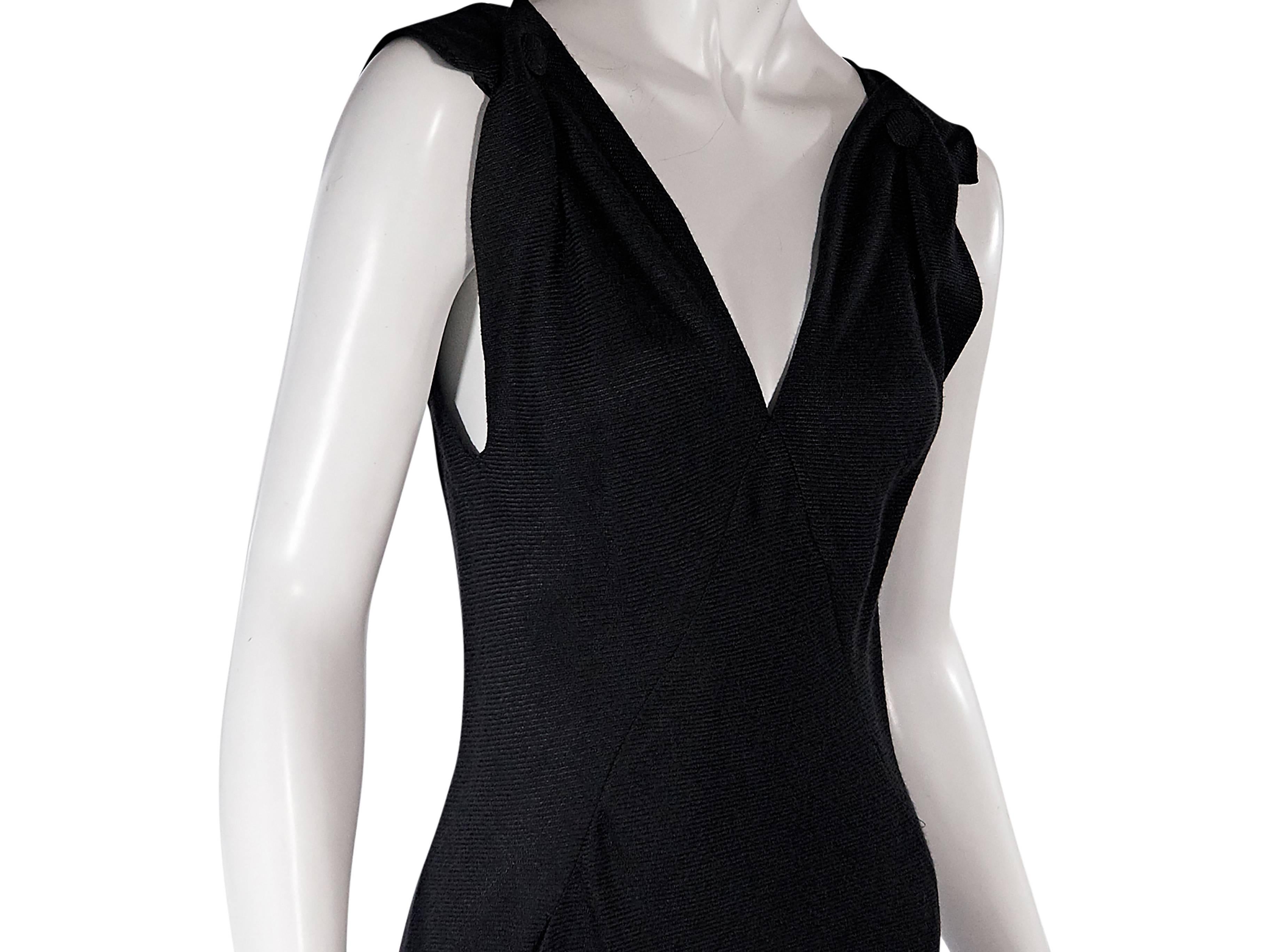 Black Balenciaga Knit Sheath Dress In New Condition In New York, NY