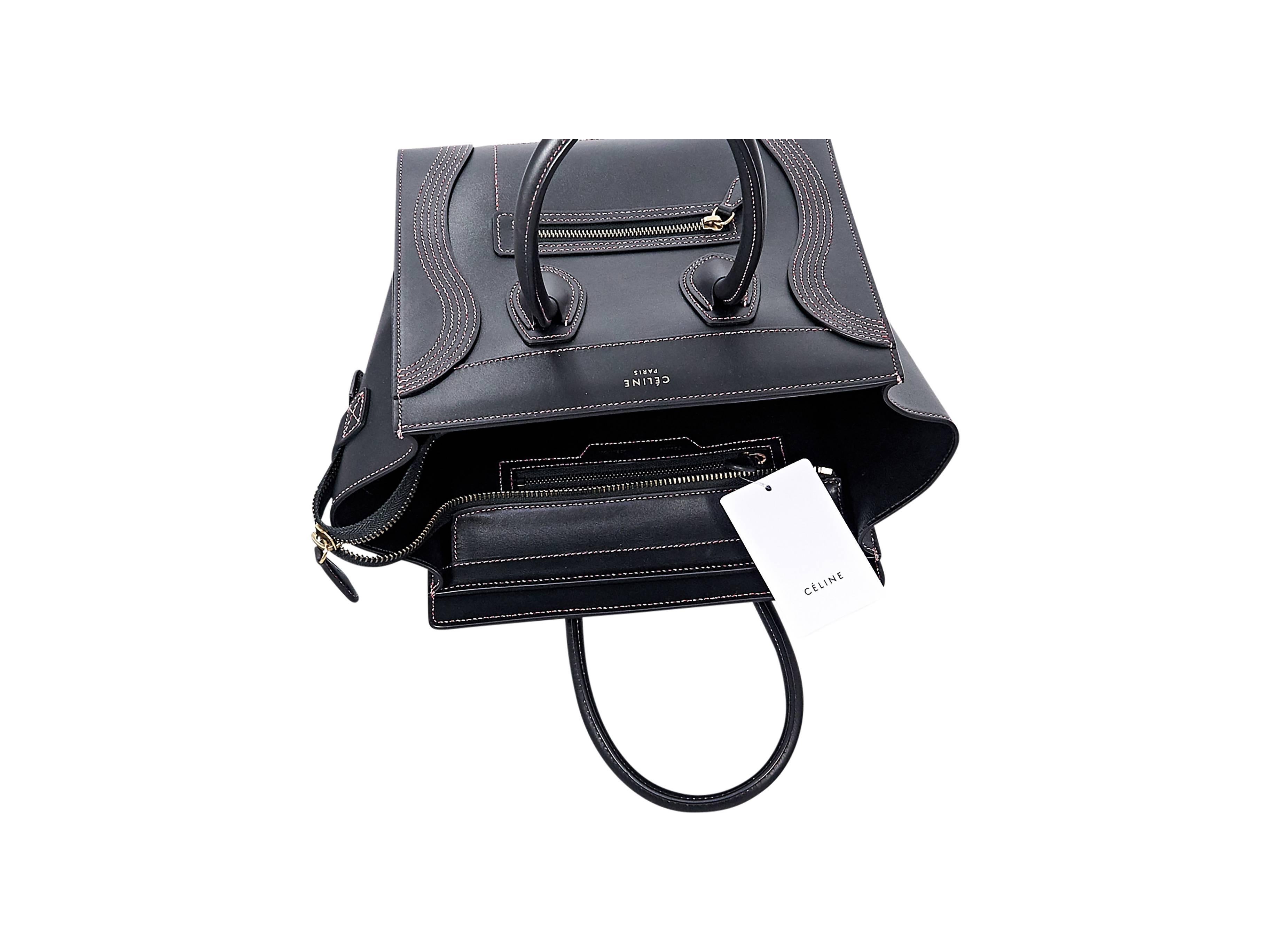 Black Céline Smooth Calfskin Luggage Bag 1