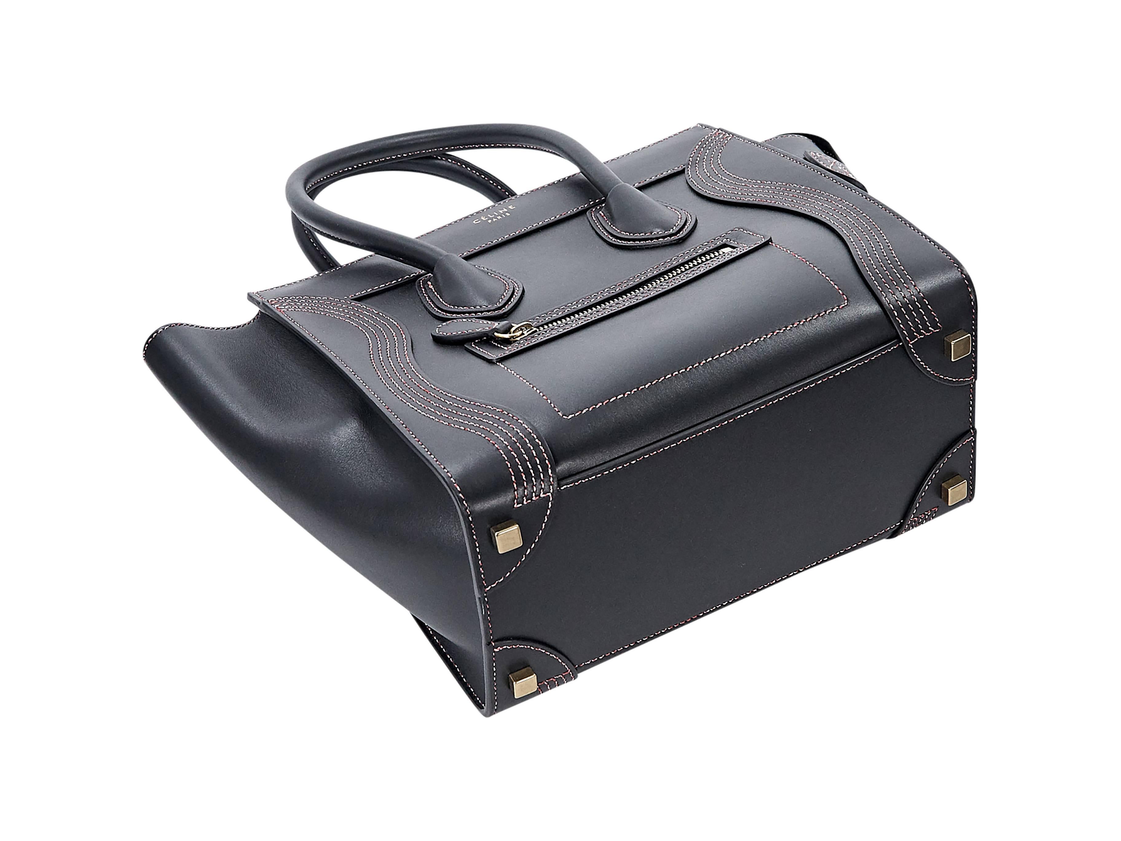 Black Céline Smooth Calfskin Luggage Bag 2