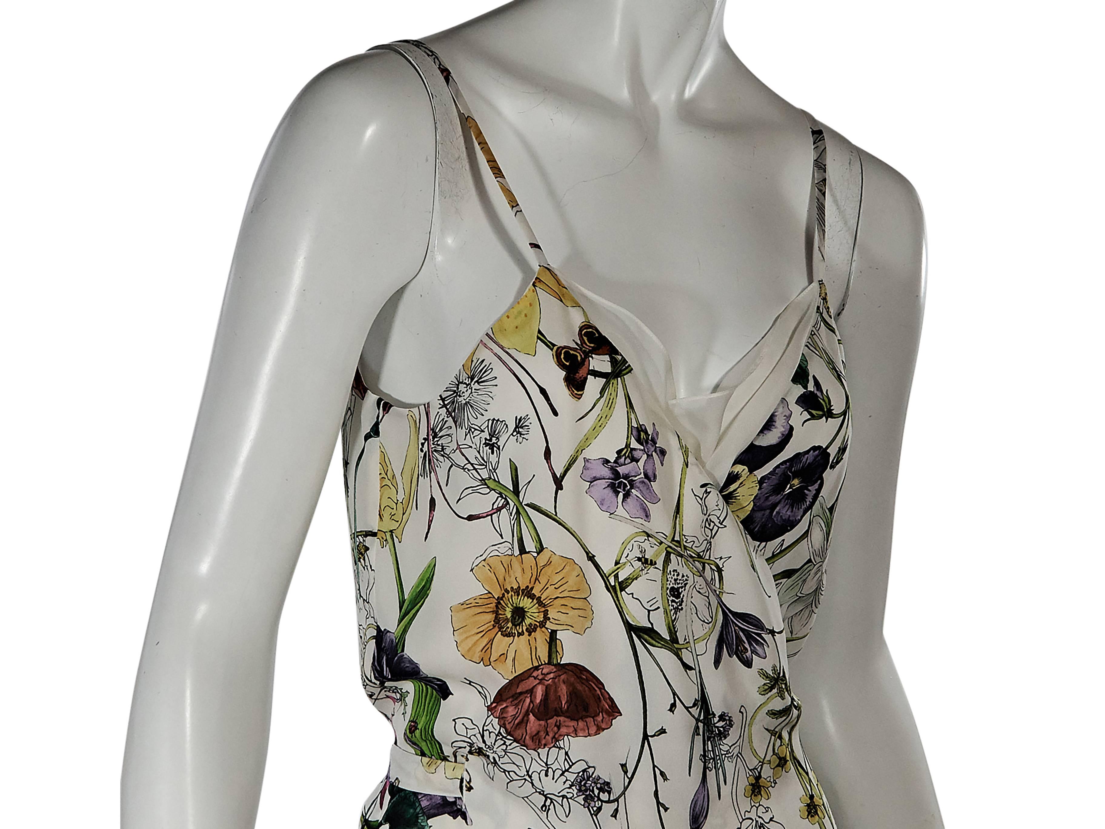 Women's Multicolor Gucci Floral Wrap Dress