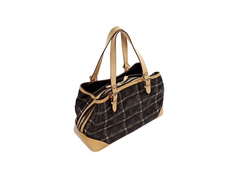 Brown Louis Vuitton Sac Riveting Monogram Shoulder Bag at 1stdibs