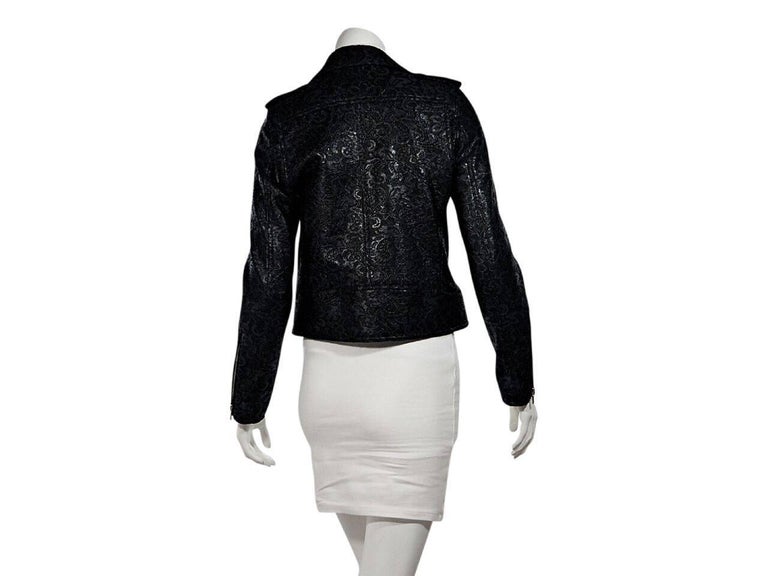 Black The Kooples Waxed Lace Moto Jacket For At 1stdibs Black The Kooples Waxed Lace Moto Jacket In New Condition For York