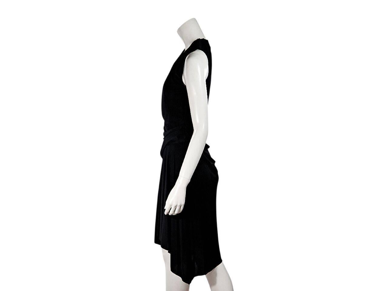 Black Alexander Wang Draped Jersey Dress In New Condition In New York, NY