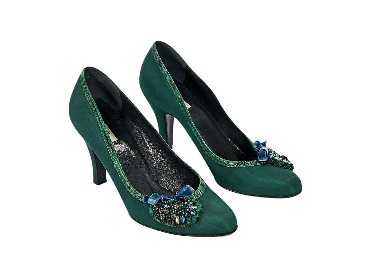 emerald green pumps