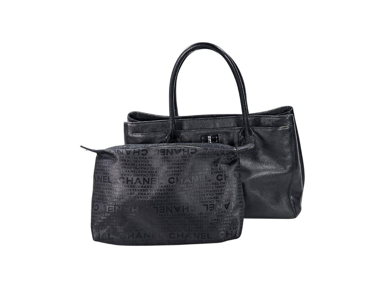 Women's Chanel Black Leather Reissue Tote Bag