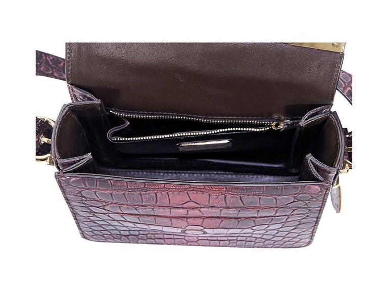 Salvatore Ferragamo Red Alligator Crossbody Bag For Sale at 1stDibs