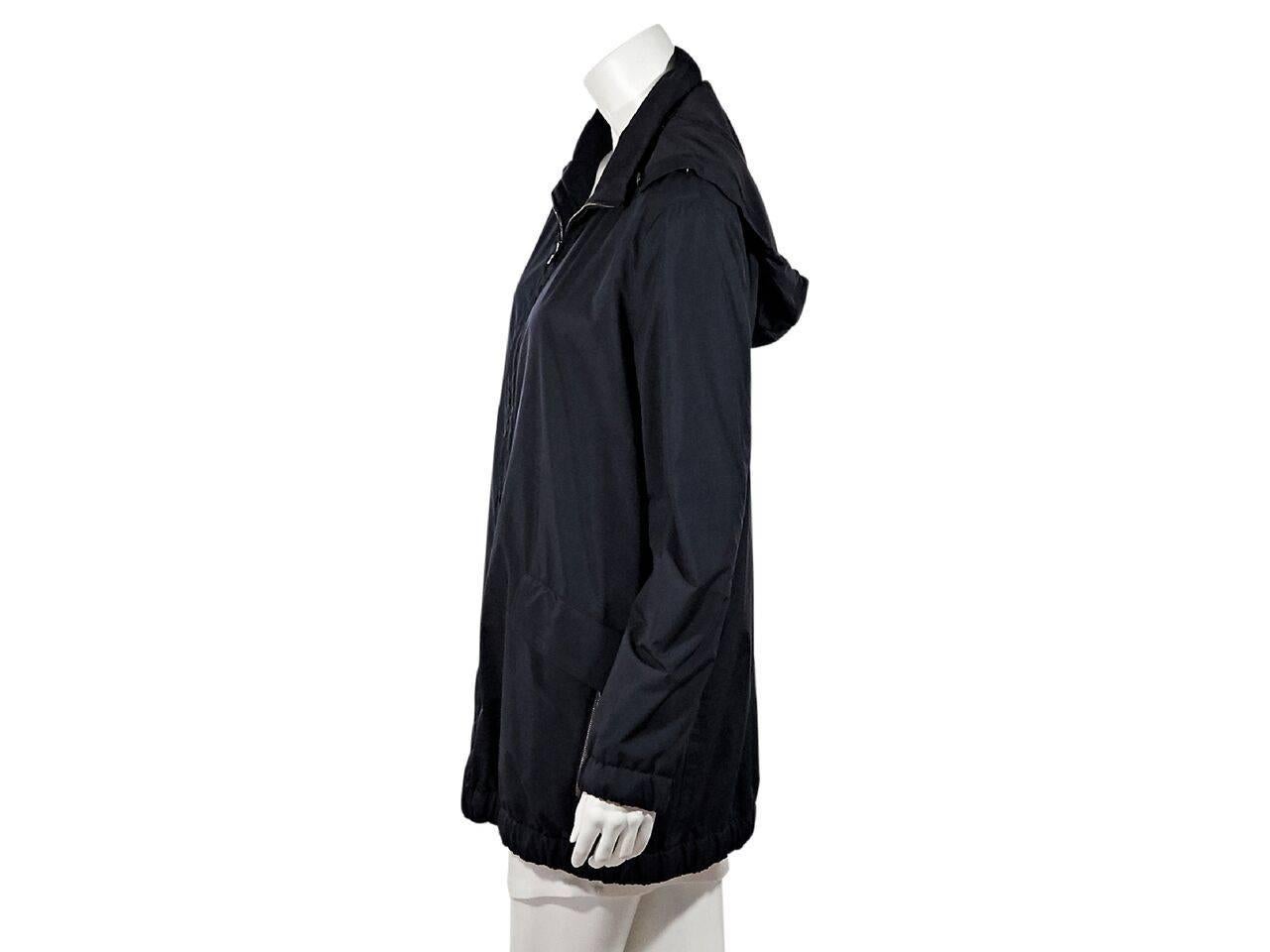 Women's Black Loro Piana Cashmere-Lined Hooded Jacket