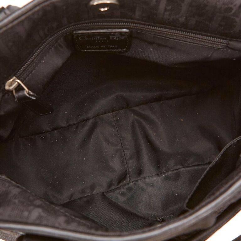 Black Christian Dior Nylon Shoulder Bag 1