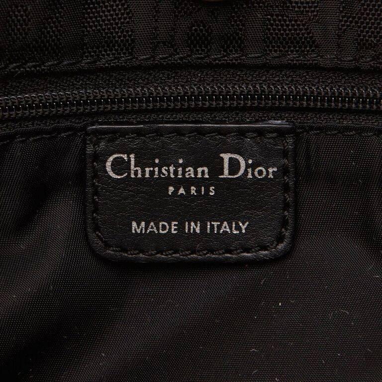 Black Christian Dior Nylon Shoulder Bag 2