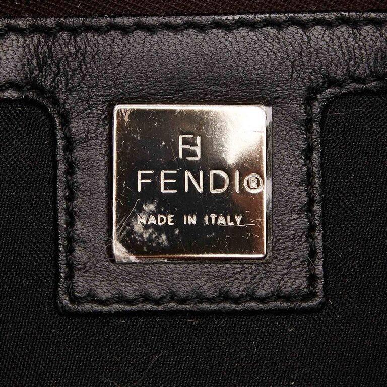 Black Fendi Leather Baguette Shoulder Bag 2