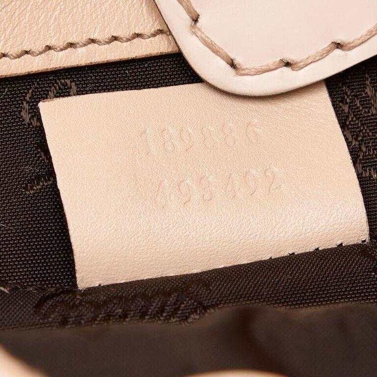 Beige Gucci Python & Leather Shoulder Bag 3