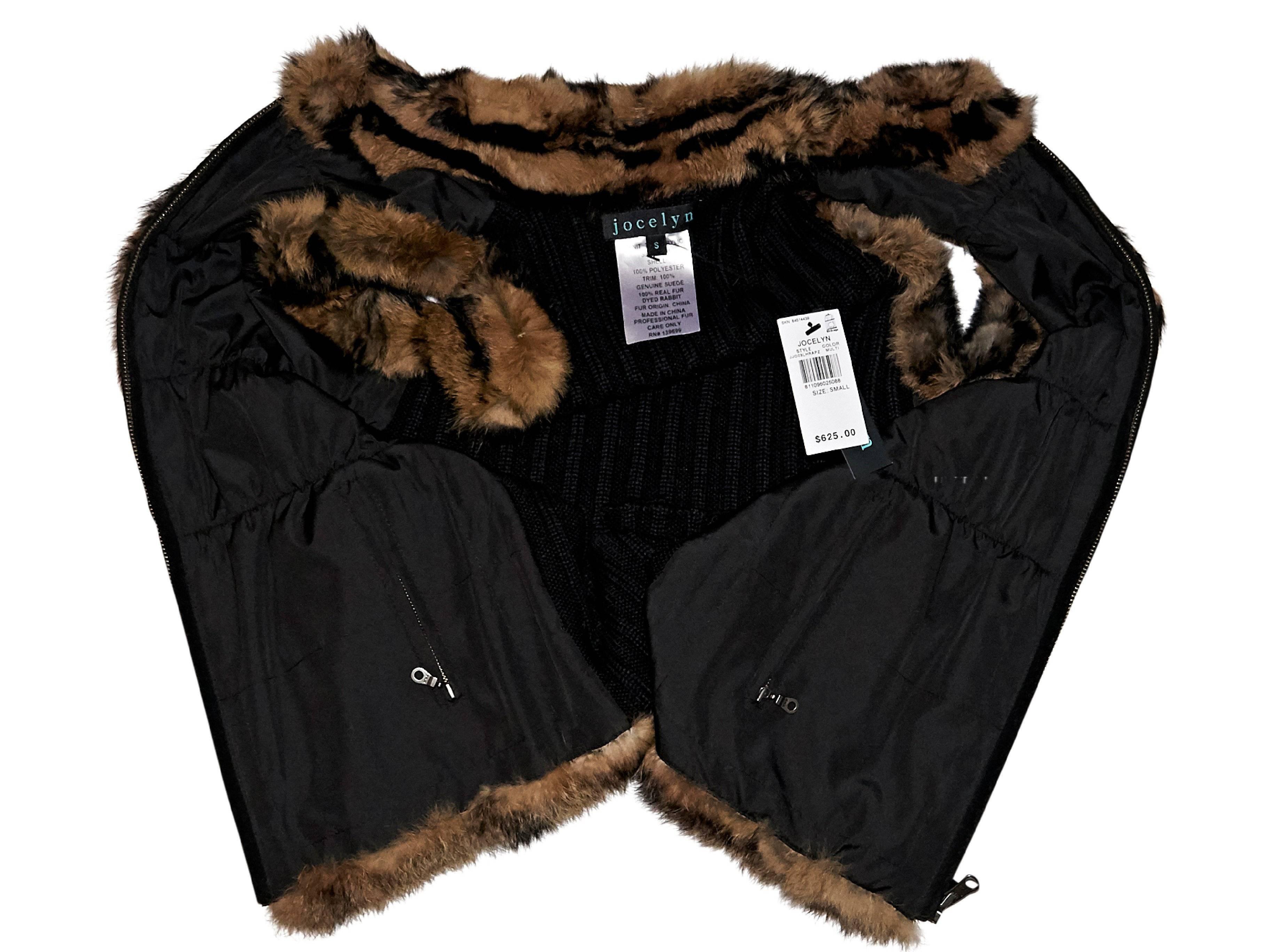 Women's Brown & Black Jocelyn Fur-Front Vest