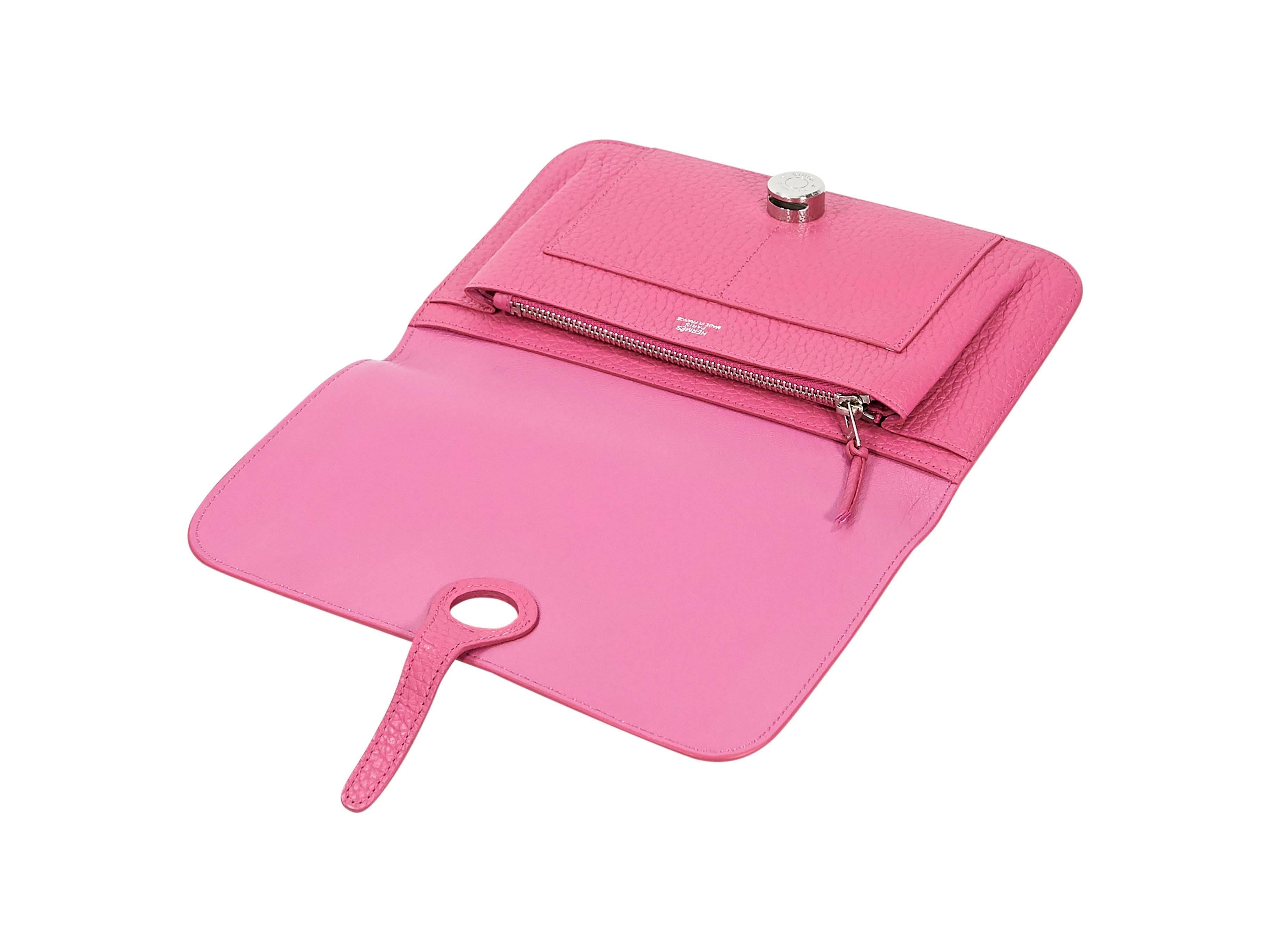 Women's Pink Hermès Togo Dogon Combined Wallet