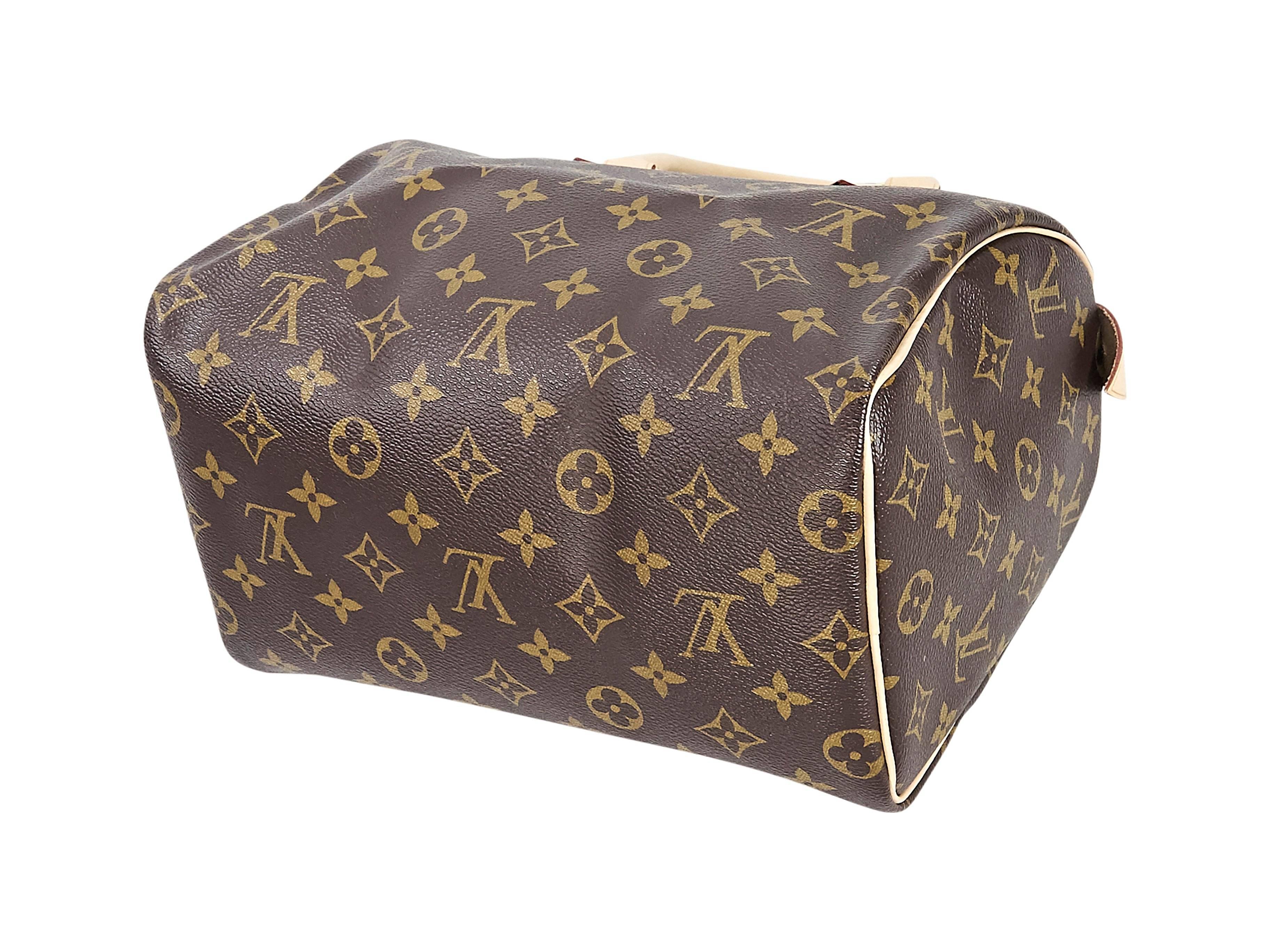 Brown Louis Vuitton Monogram Speedy 25 Bag In Excellent Condition In New York, NY