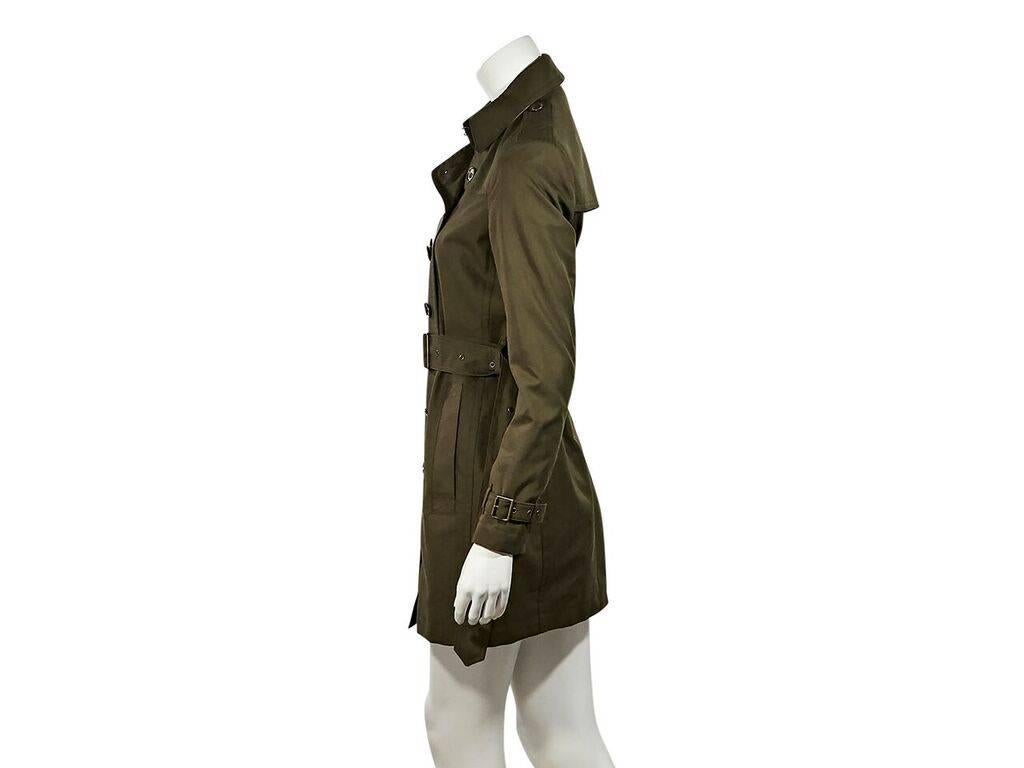 burberry olive green trench coat