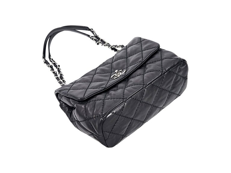 Black Chanel Sac Rabat Shoulder Bag For Sale at 1stDibs