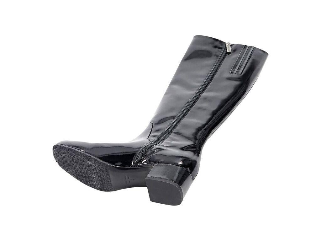 Women's Black Aquatalia Patent Leather Boots
