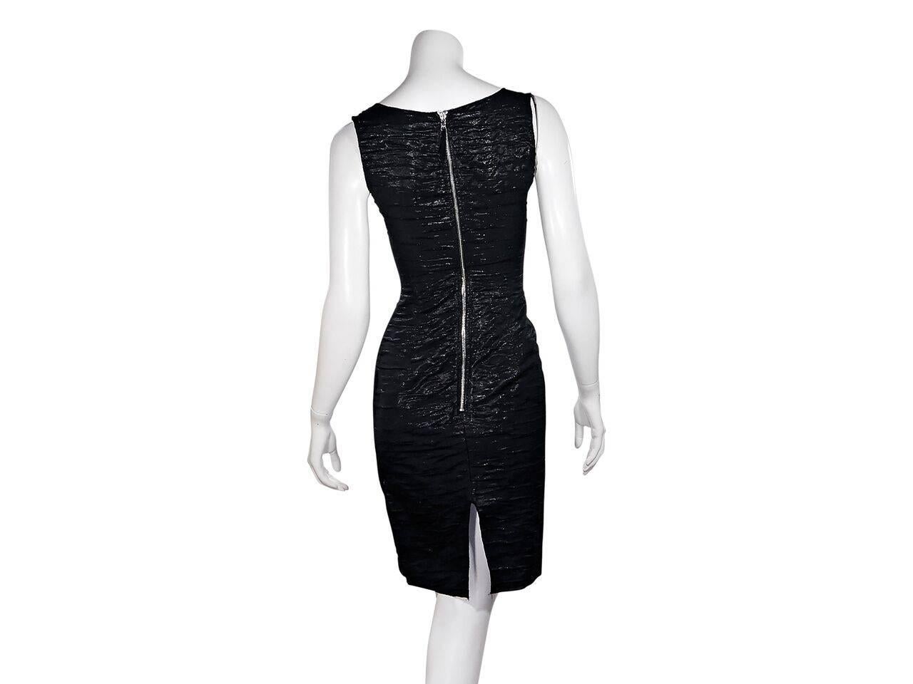 Black D&G Metallic Sheath Dress In Excellent Condition In New York, NY