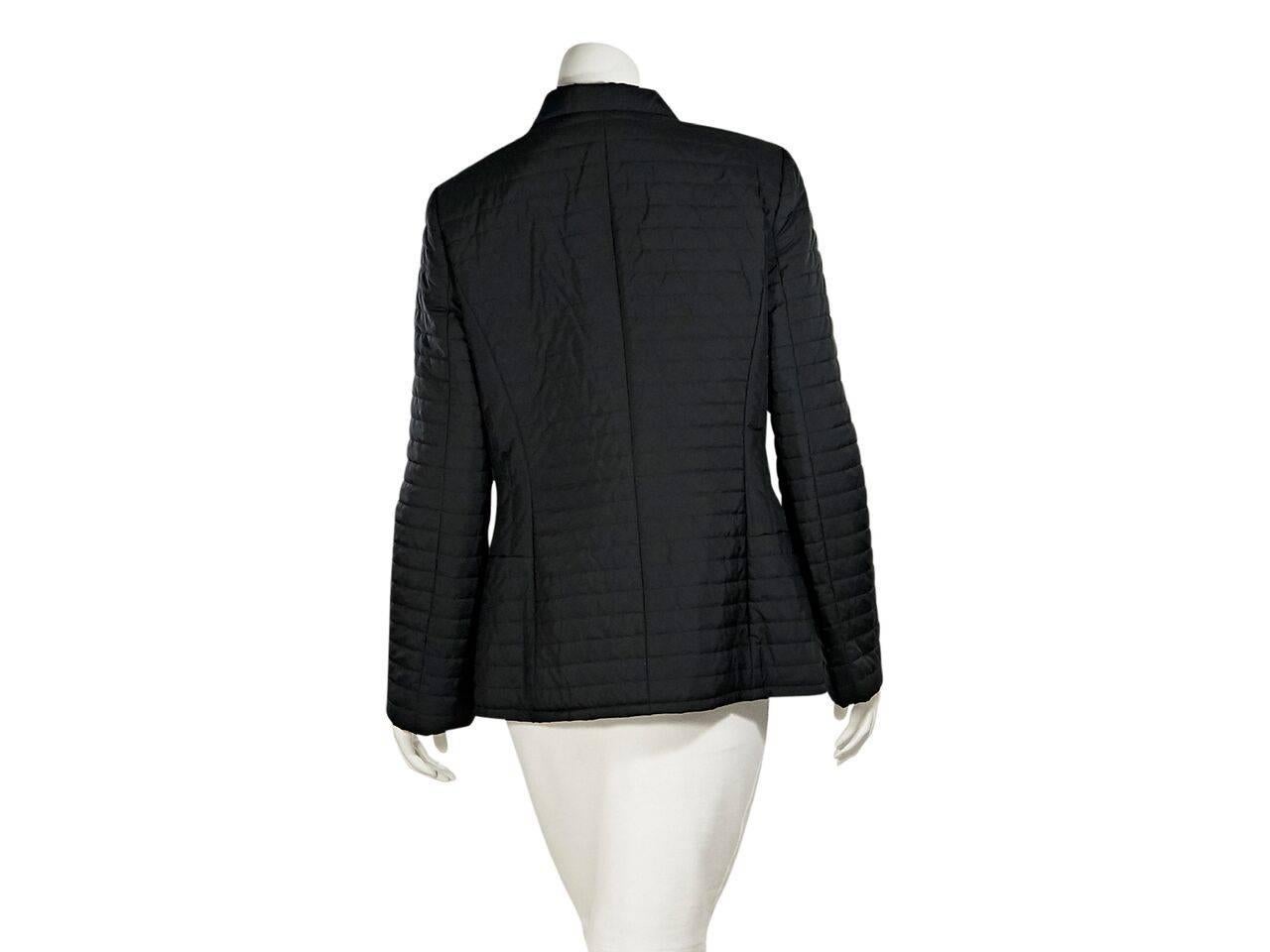 Black Salvatore Ferragamo Thin Puffer Coat In Excellent Condition In New York, NY