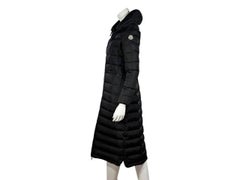 Black Moncler Long Puffer Coat