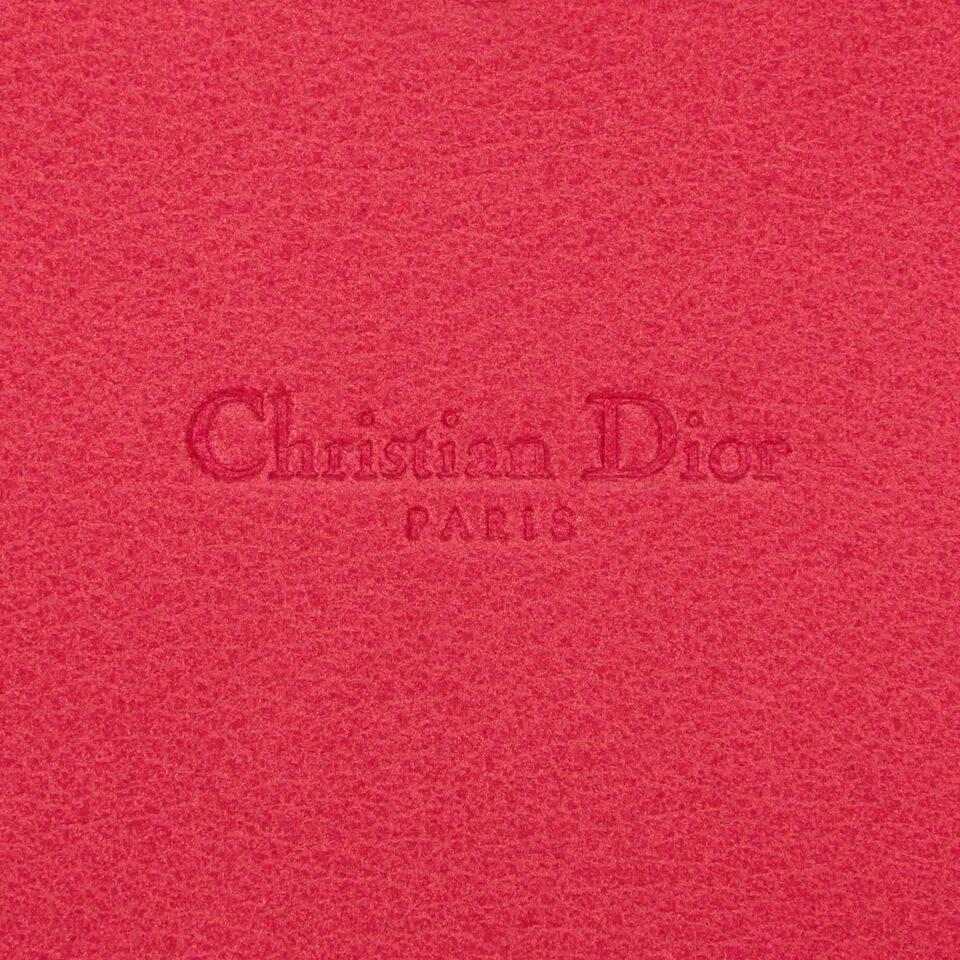 Orange & Pink Chistian Dior Leather Wristlet 1