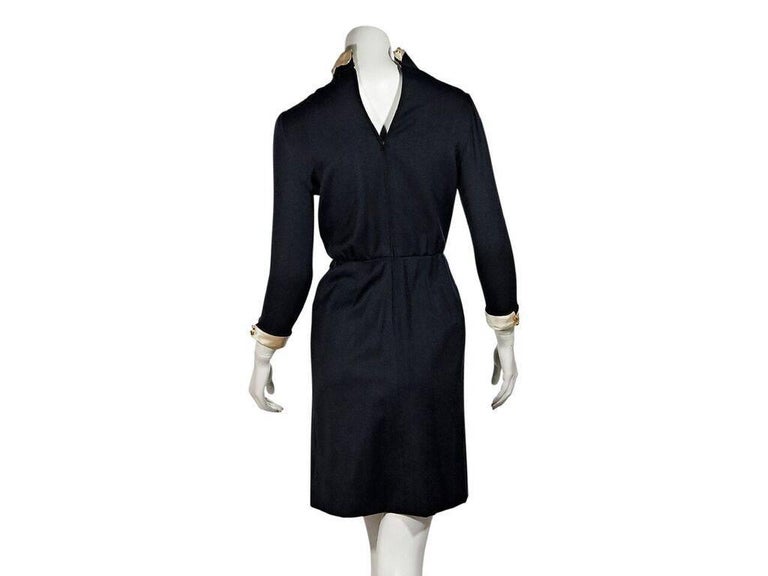 4510420 Navy Blue Double-Breasted Dress