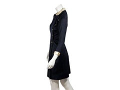 Chanel Navy Blue Vintage Double-Breasted Dress