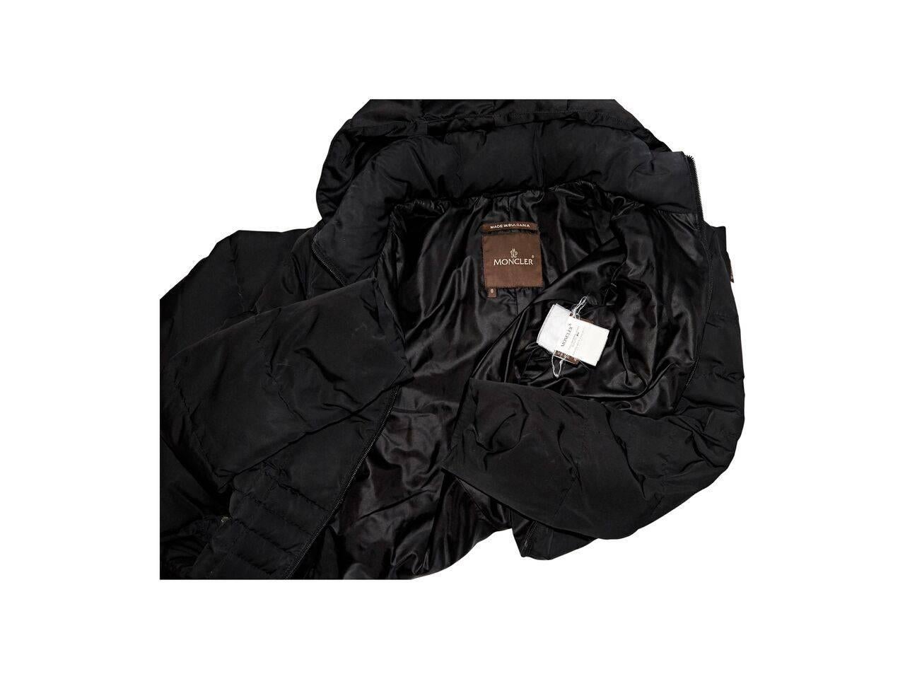 Black Moncler Puffer Coat 1