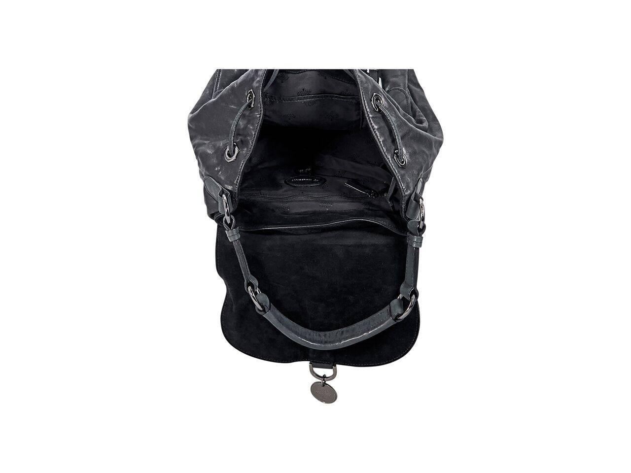 Women's Black Mulberry Leather Shoulder Bag