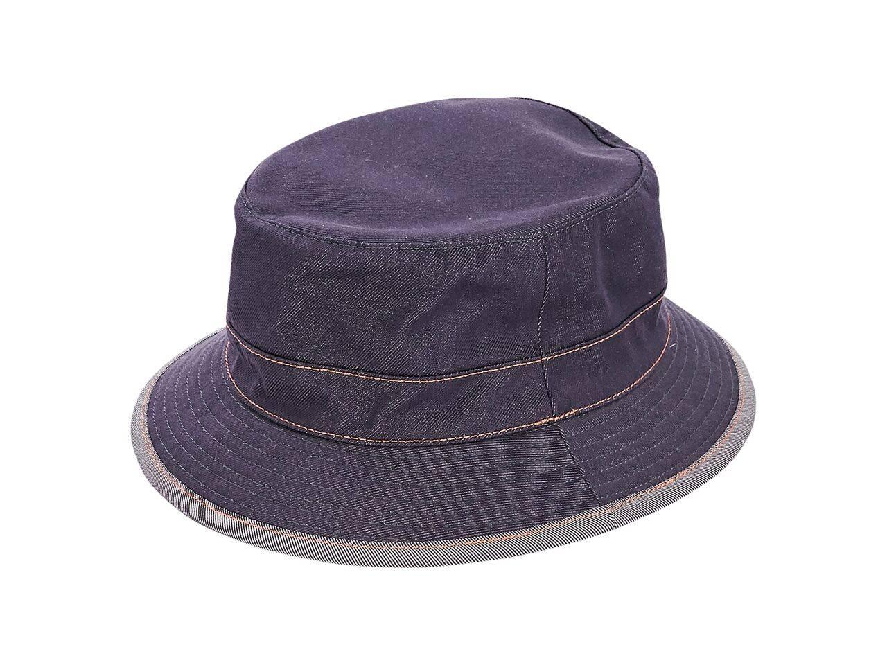 Product details:  Blue denim bucket hat by Hermes.  Lined interior.  Size 58.  3.25