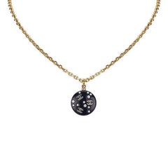 Chanel Black Pendant Necklace