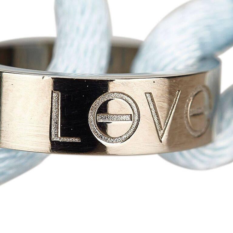 Cartier Blaues Love Cord-Armband Damen