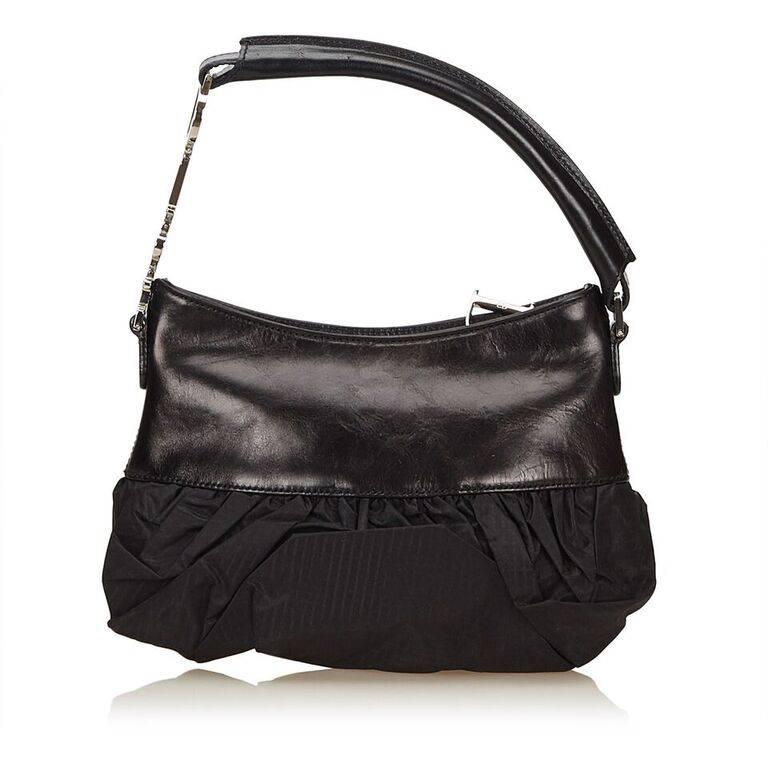 Christian Dior Black Leather Shoulder Bag - Clothes Circuit