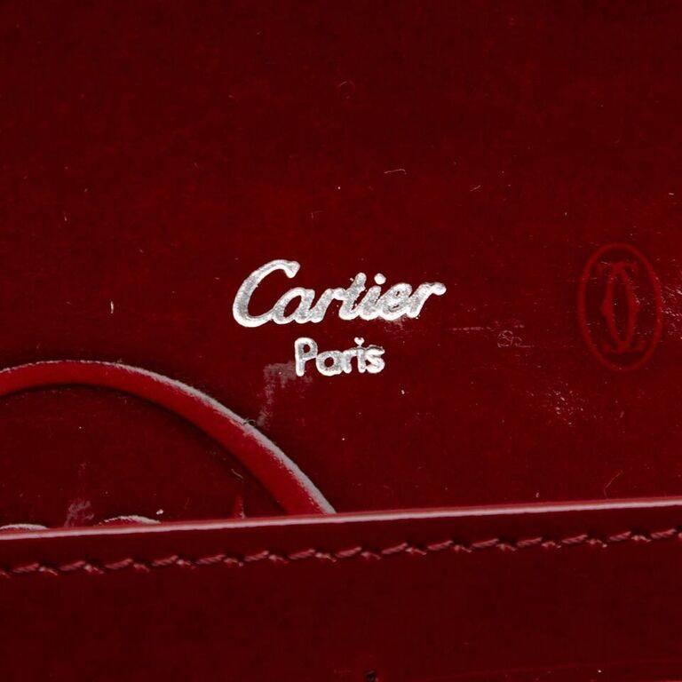 Women's Cartier Red Happy Birthday Patent Leather Wallet
