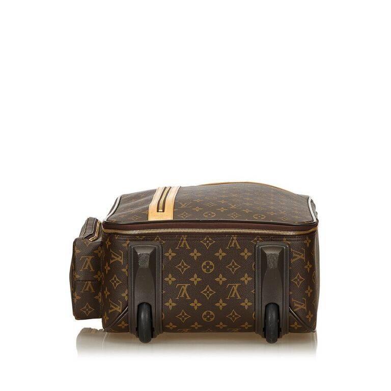 Black Louis Vuitton Brown Bosphore 50 Trolley Suitcase