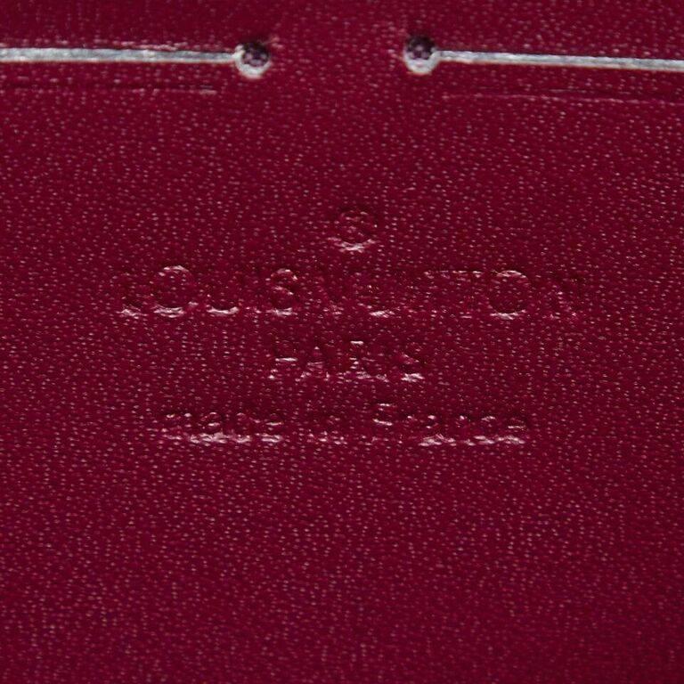 Black Louis Vuitton Purple Vernis Zippy Wallet