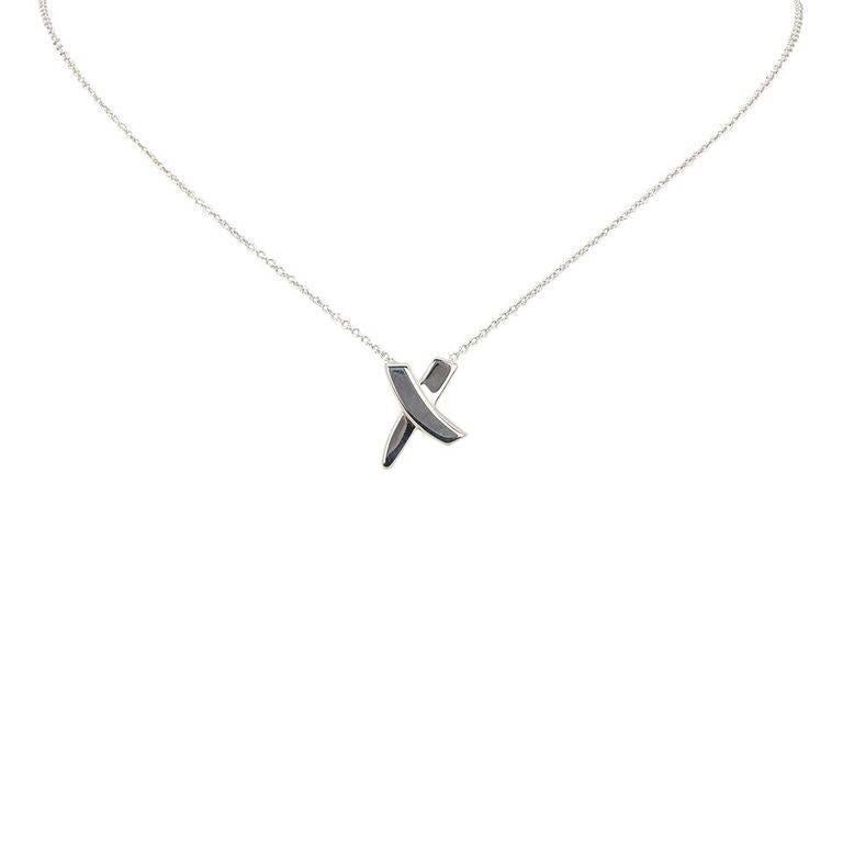 Sterling Silver Tiffany & Co. X Pendant Necklace