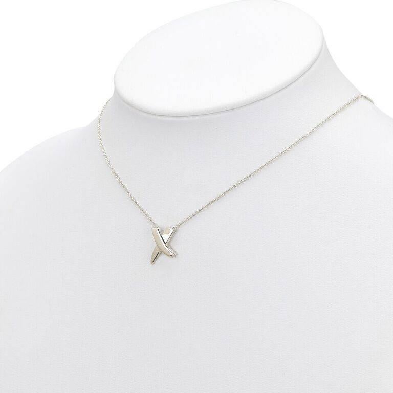 Sterling Silver Tiffany & Co. X Pendant Necklace 2