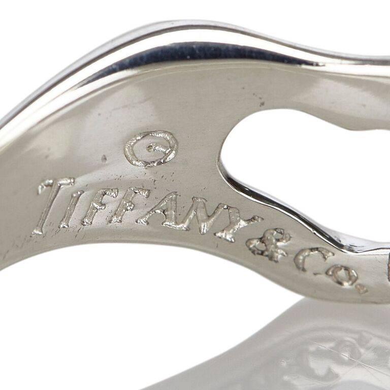 Women's Sterling Silver Tiffany & Co. Open Heart Ring