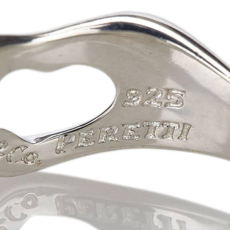 Sterling Silver Tiffany & Co. Open Heart Ring 1