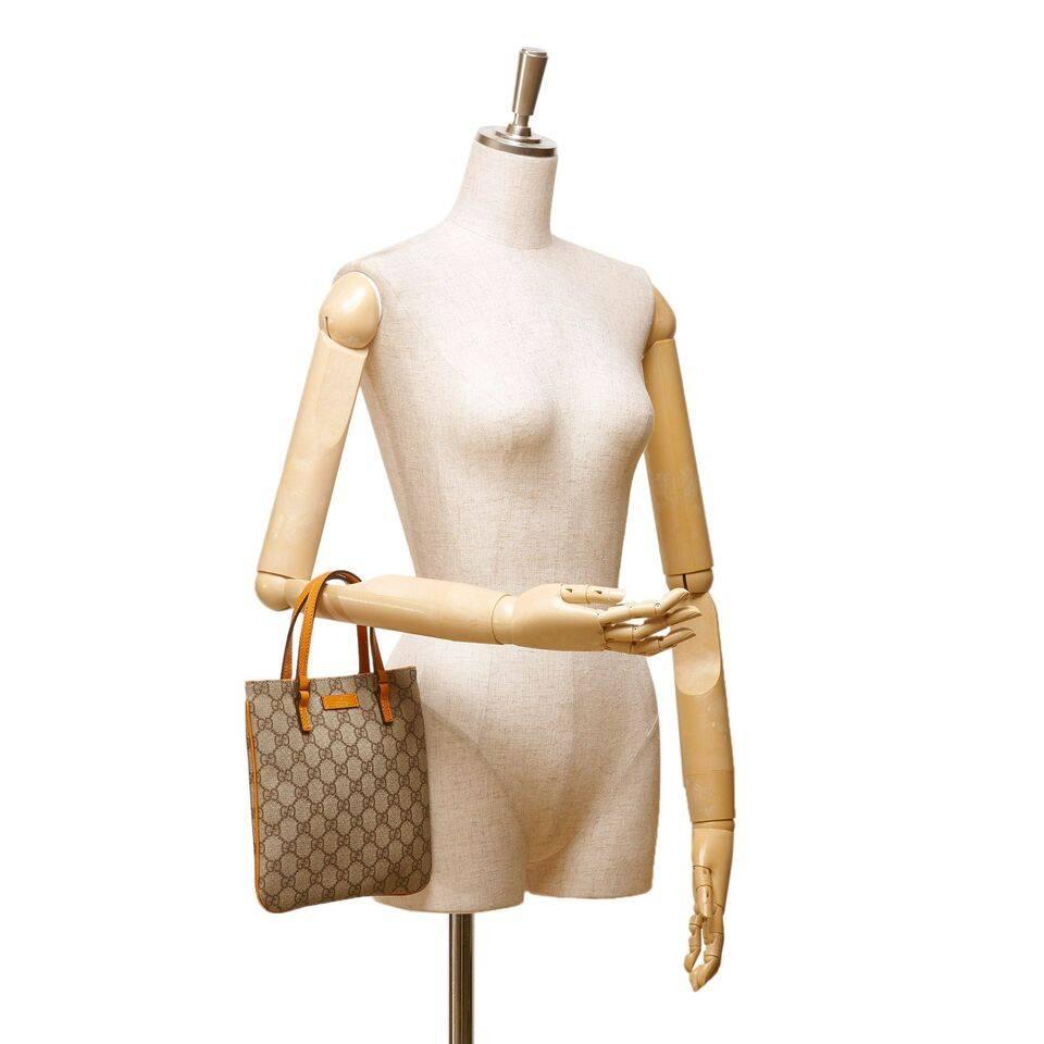 Women's Tan Gucci PVC Guccissima Tote Bag