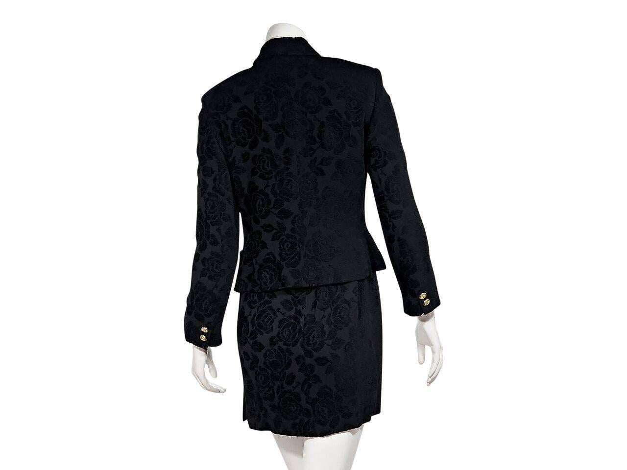 Black Versus Versace Brocade Dress Set In Good Condition In New York, NY