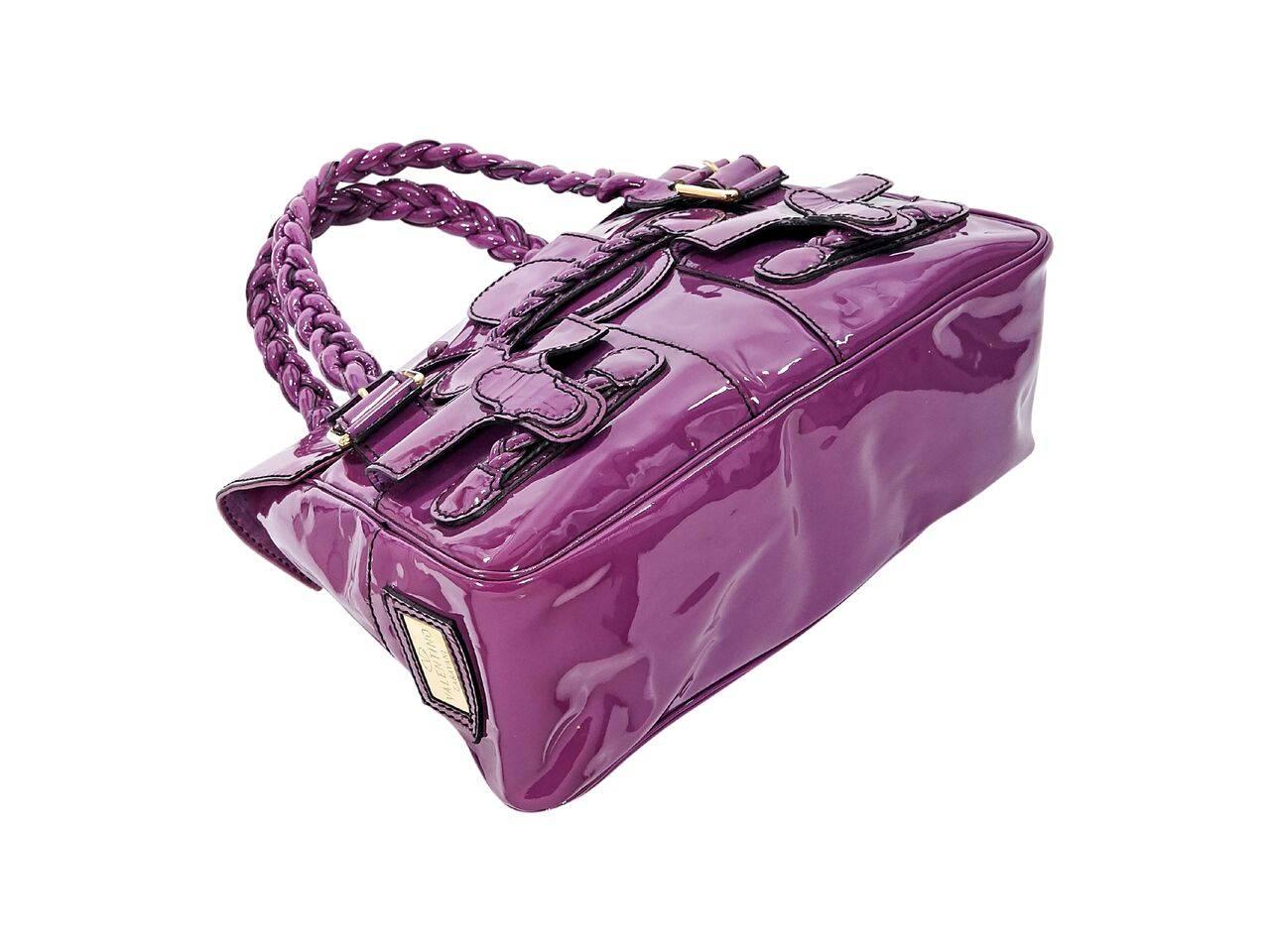 Purple Valentino Patent Leather Lacca Histoire Bag