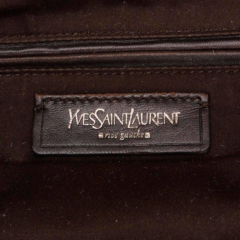 Yves Saint Laurent Olive Green Downtown Tote Bag For Sale at 1stDibs